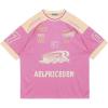 imageAelfric Eden 90s Oversized T Shirts Unisex Grahpic Jersey Printed Casual Tees Streetwear Vintage Summer Top TshirtPink