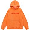 imageAelfric Eden Hoodies Mens Acid Wash Hoodie Oversized Vintage Heavyweight Cotton Fleece Hooded Pullover SweatshirtOrange