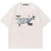 imageAelfric Eden Mens Graphic Tees Y2k Flame Star Print Oversized T Shirts Vintage Streetwear Shirt Casual TopsBeige