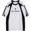imageAelfric Eden Oversized T Shirt Mens Graphic Tees Y2K Contrast Color Streetwear Tshirts Summer Vintage Baggy TopsWhite