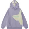 imageAelfric Eden Star Graphic Hoodies Purple Print Hoodie Unisex Oversized Hooded Sweatshirt Long Sleeve Pocket PulloverPurple