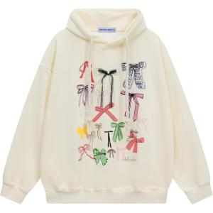 imageAelfric Eden Bow Hoodie for Womens Y2K Oversized Graphic Hoodies Cute Casual Pullover SweatshirtsBeige