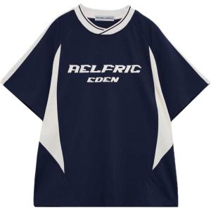 imageAelfric Eden Graphic Tees Y2k Mens Oversized T Shirt Racing Streetwear Shirts Unisex Casual Summer TopsNavy Blue