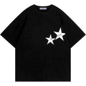 imageAelfric Eden Star Graphic Tees Unisex Oversized Tshirts Casual Summer Baggy Streetwear TopsBlack  White