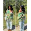 imageAelfric Eden Cardigan Sweater Open Front Casual Knit Cardigans Pinstripe Fashion Sweaters Y2k 2025 OutfitsGreen