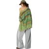 imageAelfric Eden Cardigan Sweater Open Front Casual Knit Cardigans Pinstripe Fashion Sweaters Y2k 2025 OutfitsGreen