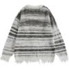 imageAelfric Eden Cardigan Sweater Open Front Casual Knit Cardigans Pinstripe Fashion Sweaters Y2k 2025 OutfitsGrey