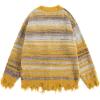 imageAelfric Eden Cardigan Sweater Open Front Casual Knit Cardigans Pinstripe Fashion Sweaters Y2k 2025 OutfitsYellow