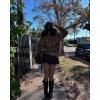 imageAelfric Eden Leopard Print Cardigan Sweaters for Women Cheetah Y2k Crewneck Button Down Knit Cardigans Long Sleeve SweaterCoffee