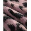 imageAelfric Eden Leopard Print Cardigan Sweaters for Women Cheetah Y2k Crewneck Button Down Knit Cardigans Long Sleeve SweaterPink