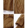 imageAelfric Eden Oversized Knit Sweater Solid Vintage Pullover Sweater Unisex Woven Crewneck Knitted TopsBrown