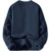 imageAelfric Eden Oversized Sweater 90s Vintage Cable Knit Long Sleeve Women Heavy Crewneck PulloverDark Blue