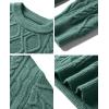 imageAelfric Eden Oversized Sweater 90s Vintage Cable Knit Long Sleeve Women Heavy Crewneck PulloverGreen