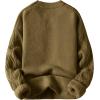imageAelfric Eden Oversized Sweater 90s Vintage Cable Knit Long Sleeve Women Heavy Crewneck PulloverMustardyellow