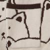 imageAelfric Eden Women Cardigan Sweater Cat Cartoon Graphic Open Front V Neck Oversized Knit Casual Coat 2025 OutfitsCoffee