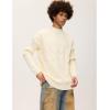 imageAelfric Eden Womens Cable Knit Sweater Oversized Chunky Rory Gilmore Crewneck Solid Long Sleeve Pullover Knitted SweaterB7white Cream