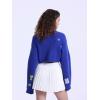 imageAelfric Eden Womens Cardigan Sweaters VNeck Button Down Long Sleeve Shrugs Knit Cropped TopsBlue