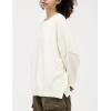 imageAelfric Eden Womens Sweaters Oversized Crewneck Fall Sweater Casual Batwing Ribbed Knit Side Slit Pullover TopsBeige