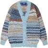 imageAelfric Eden Cardigan Sweater Open Front Casual Knit Cardigans Pinstripe Fashion Sweaters Y2k 2025 OutfitsBlue