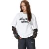 imageAelfric Eden Mens Graphic Tees Number Screw Print Tee Oversized Cotton Y2k Streetwear TopsWhite