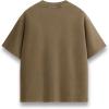 imageAelfric Eden Mens TShirts Oversized Heavyweight Cotton Wash Tshirt Unisex Short Sleeves Loose Solid Basic Tee Tops Light Brown XLargeLight Brown
