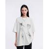 imageAelfric Eden T Shirts Blurring Spider Print Tee Washed Tee Shirt Casual Soft Short Sleeve 2025 Trendy TopsWhite