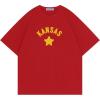 imageAelfric Eden Womens Oversized T Shirts Star Graphic Letter Tee Loose Fit Short Sleeve Tops Summer Vintage Y2K StreetwearRed