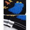 imageAelfric Eden Casual Animals Print Long Sleeve Knit Sweater Classic Crewneck Oversized Loose Fit SweaterBlack