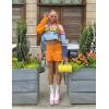 imageAelfric Eden Cute Sweaters Color Blocking Stripe Sweater Cartoon Letters Pullover Casual Soft Long Sleeve Tops OutfitsBlue