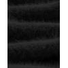 imageAelfric Eden Fuzzy Soft Sweaters Mohair Oversized Solid Sweaters Crewneck Knit Casual Pullover 2025 Trendy OutfitsBlack