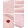 imageAelfric Eden Fuzzy Soft Sweaters Mohair Oversized Solid Sweaters Crewneck Knit Casual Pullover 2025 Trendy OutfitsPink