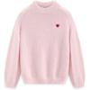 imageAelfric Eden Fuzzy Soft Sweaters Mohair Oversized Solid Sweaters Crewneck Knit Casual Pullover 2025 Trendy OutfitsPink