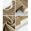 imageAelfric Eden Mens Oversized Sweater Fake Two Basic Classic Sweaters Casual Soft Pullover Streetwear TopsKhaki