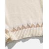 imageAelfric Eden Sweaters Fair Isle Sweater Vintage Soft Warm Casual Knit Pullover Long Sleeve 2024 Trendy OutfitsBeige