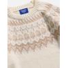 imageAelfric Eden Sweaters Fair Isle Sweater Vintage Soft Warm Casual Knit Pullover Long Sleeve 2024 Trendy OutfitsBeige