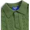 imageAelfric Eden Womens Cable Long Sleeve Sweaters Solid Lapel V Neck Knit Casual Soft Pullover 2025 Fall Fashion OutfitsGreen