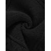 imageAelfric Eden Womens Oversized Cable Knit Fall Sweater Mock Neck Long Sleeve Knit Pullover Sweater Tops 2025Black