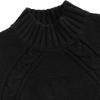 imageAelfric Eden Womens Oversized Cable Knit Fall Sweater Mock Neck Long Sleeve Knit Pullover Sweater Tops 2025Black