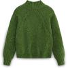 imageAelfric Eden Womens Oversized Cable Knit Fall Sweater Mock Neck Long Sleeve Knit Pullover Sweater Tops 2025Green