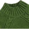 imageAelfric Eden Womens Oversized Cable Knit Fall Sweater Mock Neck Long Sleeve Knit Pullover Sweater Tops 2025Green