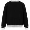 imageAelfric Eden Womens Oversized Cable Knit V Neck Sweaters Oversized Pullover 2025 Fall Fashion OutfitsBlack