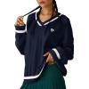 imageAelfric Eden Womens Oversized Cable Knit V Neck Sweaters Oversized Pullover 2025 Fall Fashion OutfitsDark Blue