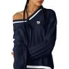 imageAelfric Eden Womens Oversized Cable Knit V Neck Sweaters Oversized Pullover 2025 Fall Fashion OutfitsDark Blue