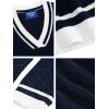 imageAelfric Eden Womens Oversized Cable Knit V Neck Sweaters Oversized Pullover 2025 Fall Fashion OutfitsDark Blue