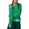 imageAelfric Eden Womens Oversized Cable Knit V Neck Sweaters Oversized Pullover 2025 Fall Fashion OutfitsGreen