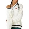 imageAelfric Eden Womens Oversized Cable Knit V Neck Sweaters Oversized Pullover 2025 Fall Fashion OutfitsWhite