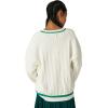 imageAelfric Eden Womens Oversized Cable Knit V Neck Sweaters Oversized Pullover 2025 Fall Fashion OutfitsWhitegreen