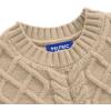 imageAelfric Eden Womens Oversized Sweaters 2025 Cable Knit Chunky Sweater Lantern Sleeve Crewneck Pullover Loose OutfitsBeige