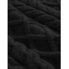 imageAelfric Eden Womens Oversized Sweaters 2025 Cable Knit Chunky Sweater Lantern Sleeve Crewneck Pullover Loose OutfitsBlack