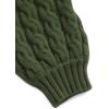 imageAelfric Eden Womens Oversized Sweaters 2025 Cable Knit Chunky Sweater Lantern Sleeve Crewneck Pullover Loose OutfitsGreen